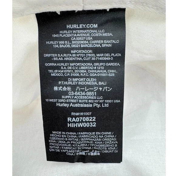 Hurley Unisex Tan Leopard Print Outdoor Embroidered Logo Scripted Bucket Hat - Picture 5 of 5